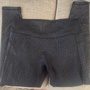 Black Leopard Print Leggings